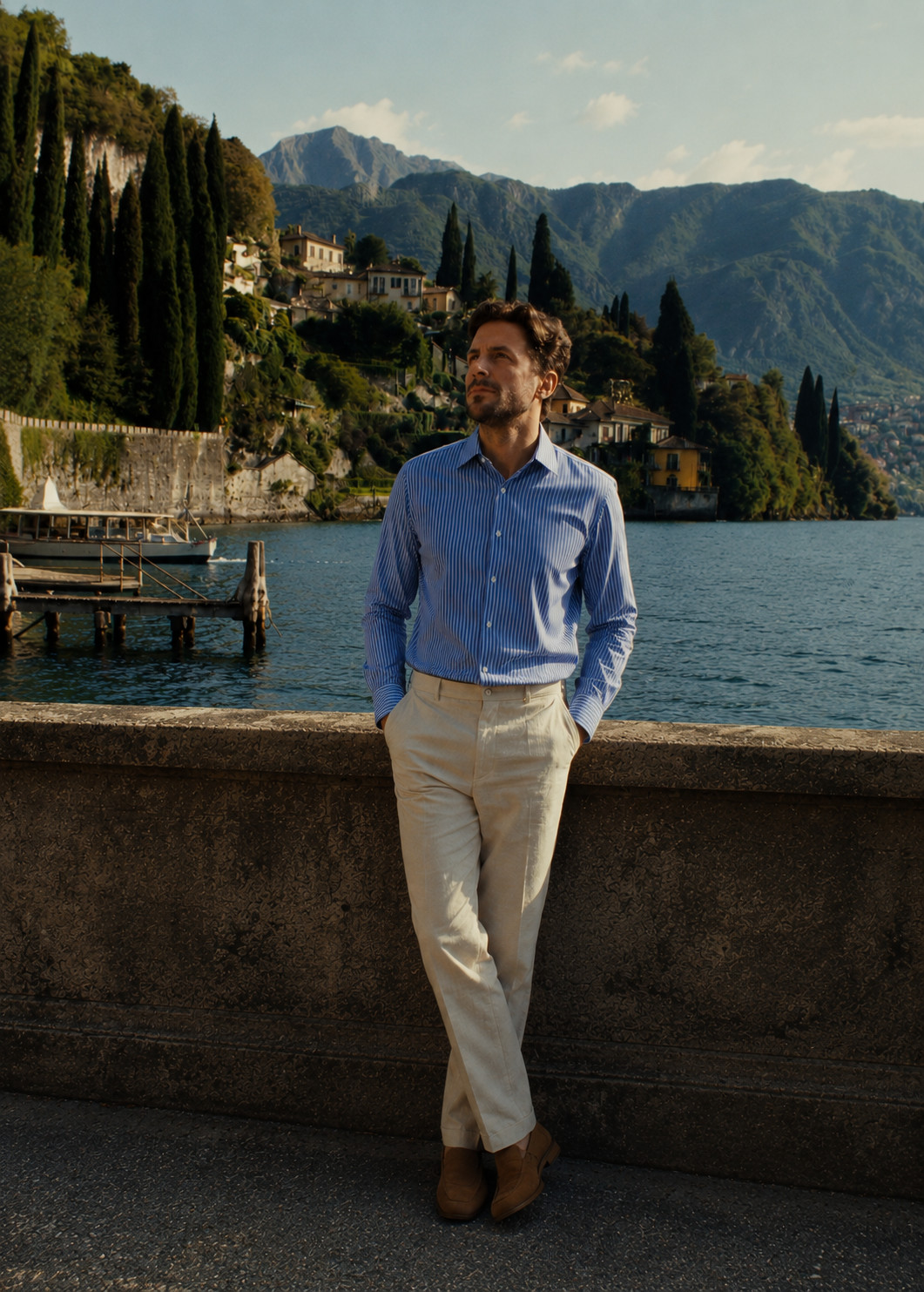 Riviera Striped Cotton