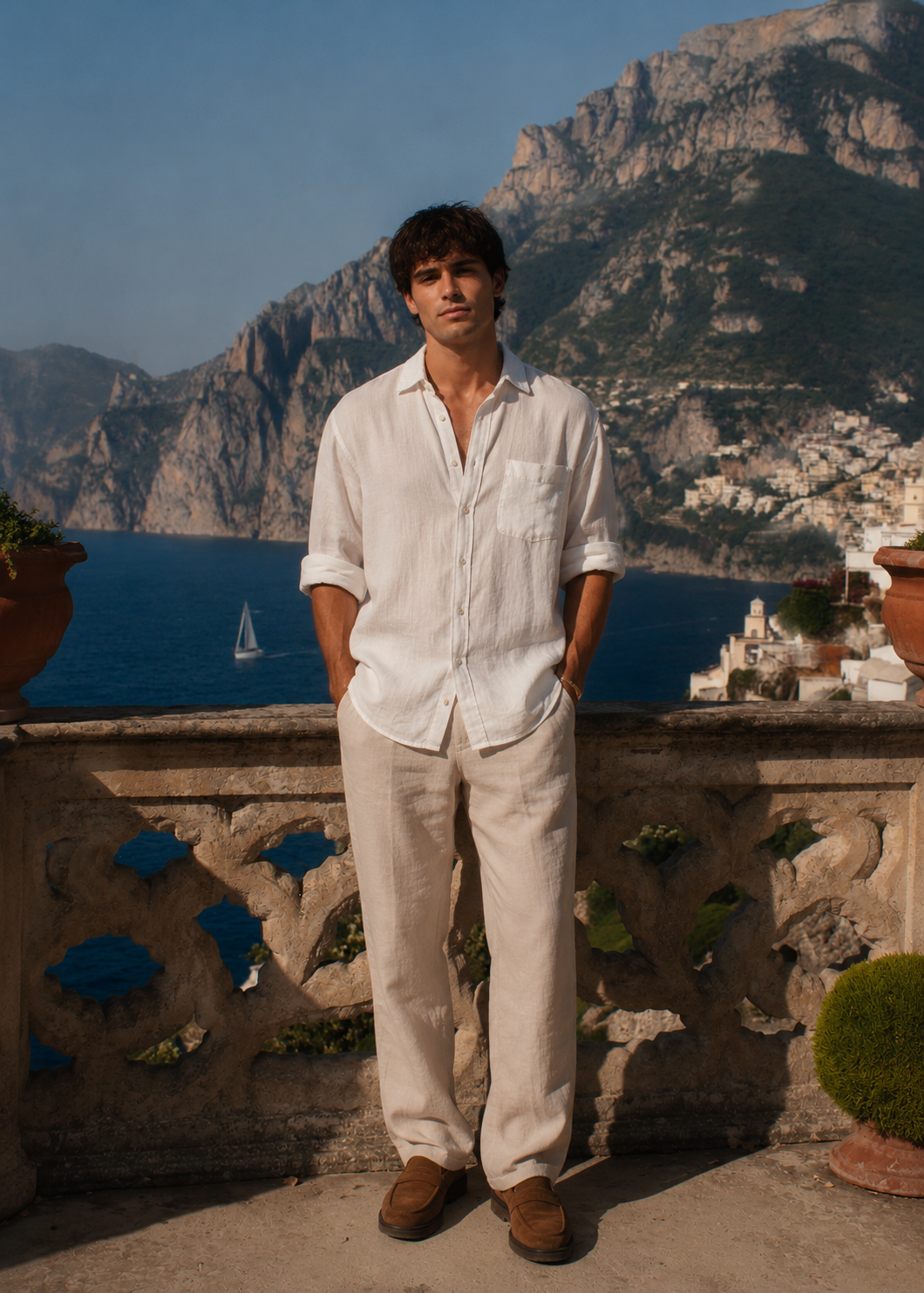 Riviera Linen Overshirt