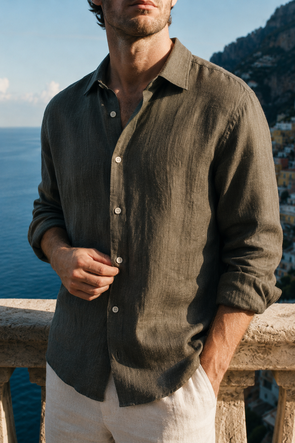 Italian Linen Long Sleeve