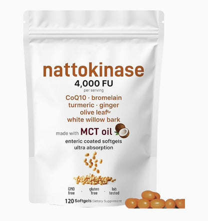 Nattokinase Soft Capsules Dietary Supplement