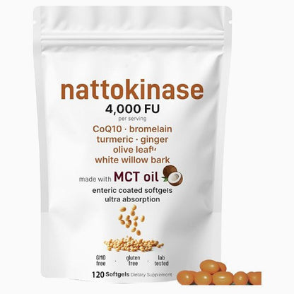Nattokinase Soft Capsules Dietary Supplement
