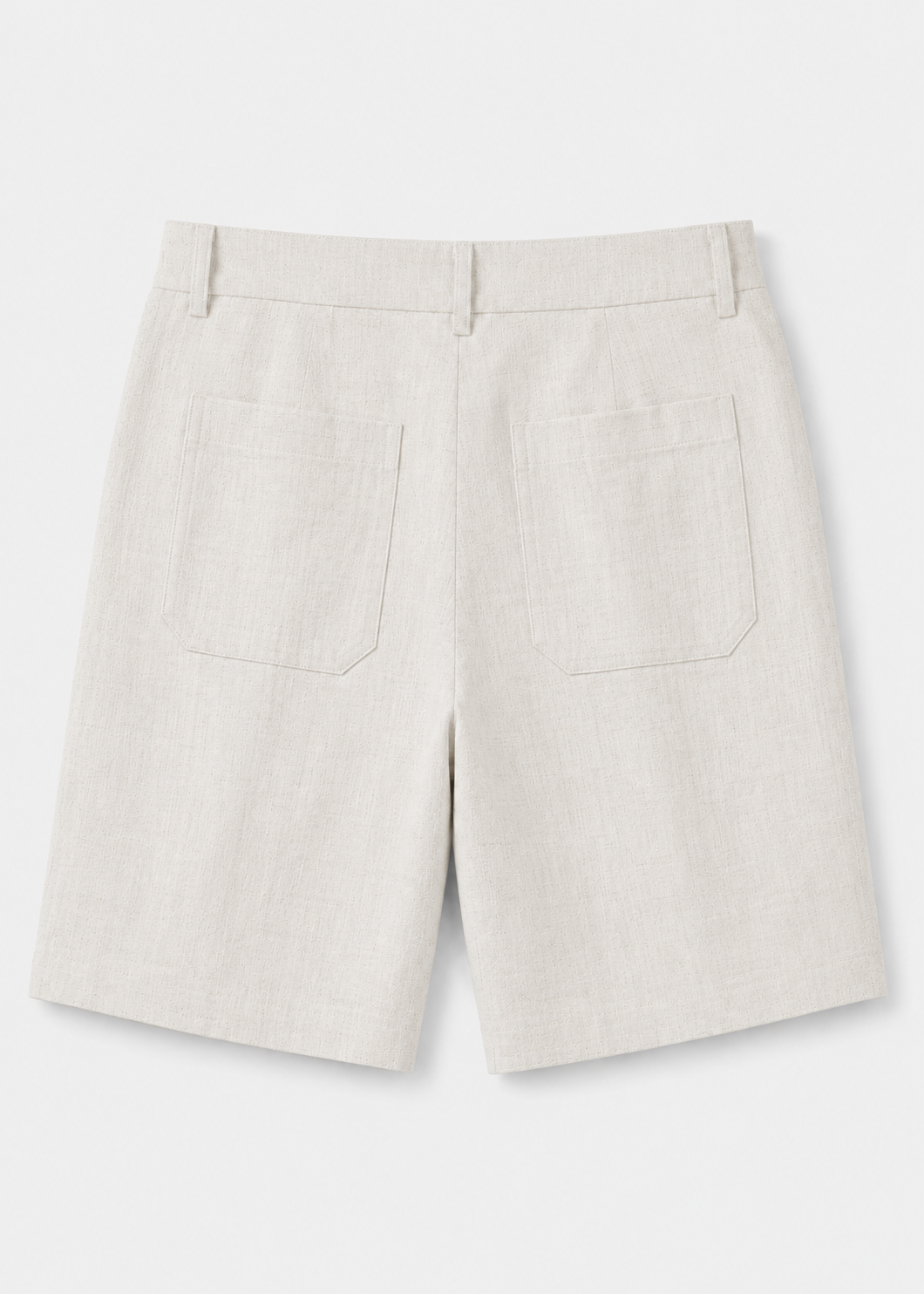 Mens Straight-Leg Linen Blend Shorts