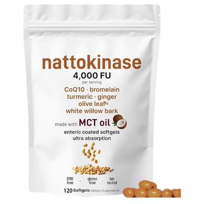 Nattokinase Soft Capsules Dietary Supplement