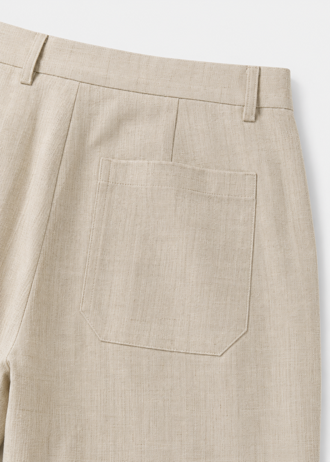 Mens Straight-Leg Linen Blend Shorts