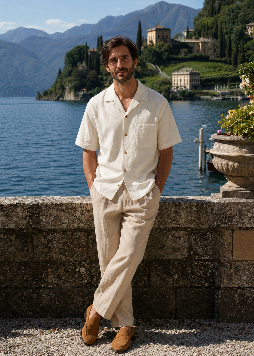 Linen Blend Short Sleeve